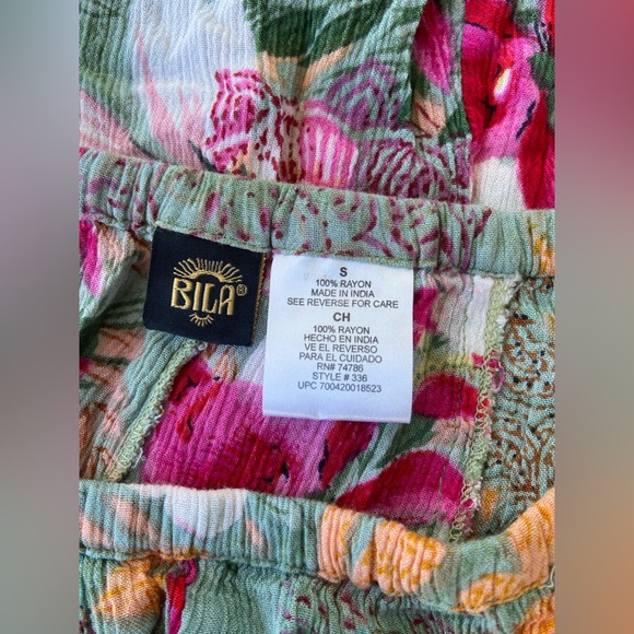 AUTHENTIC Y2K BILA TROPICAL FLORAL MIDI SKIRT - Picture 5 of 6